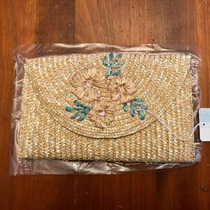 Bay Sky clutch purse woven